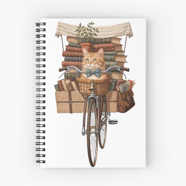 Item preview, The Traveling Bookshop Cat designed and sold by Neural-canvas.