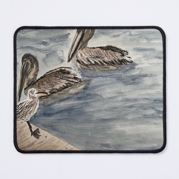 Item preview, Pelicans Wading  designed and sold by BirdandaBrush.