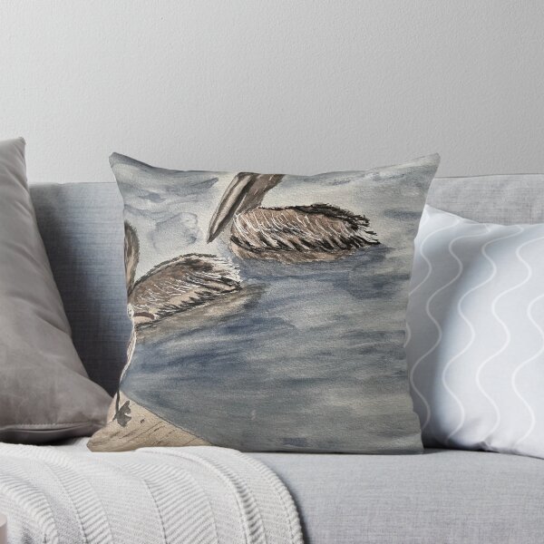 Item preview, Pelicans Wading  designed and sold by BirdandaBrush.