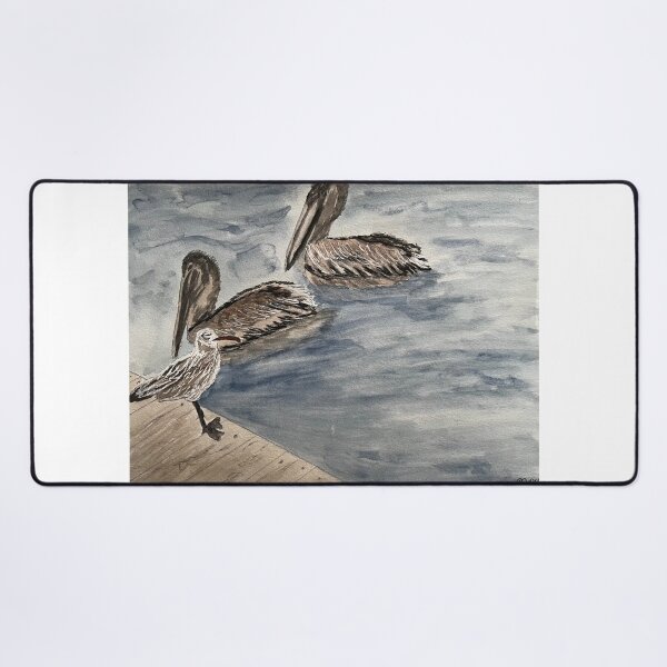 Item preview, Pelicans Wading  designed and sold by BirdandaBrush.