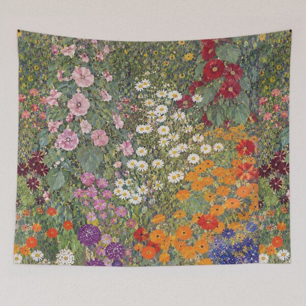 Item preview, Gustav Klimt Flower Garden designed and sold by maniacfitness.