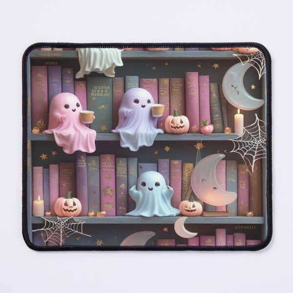 Item preview, Kawaii Magic Ghosts Coffee Bookshelf designed and sold by BriSher.