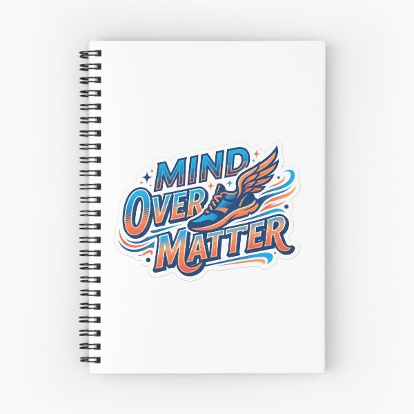 Item preview, Mind Over Matter Retro Running Shoe & Athletic Motivation designed and sold by Mellow Doodle Co..