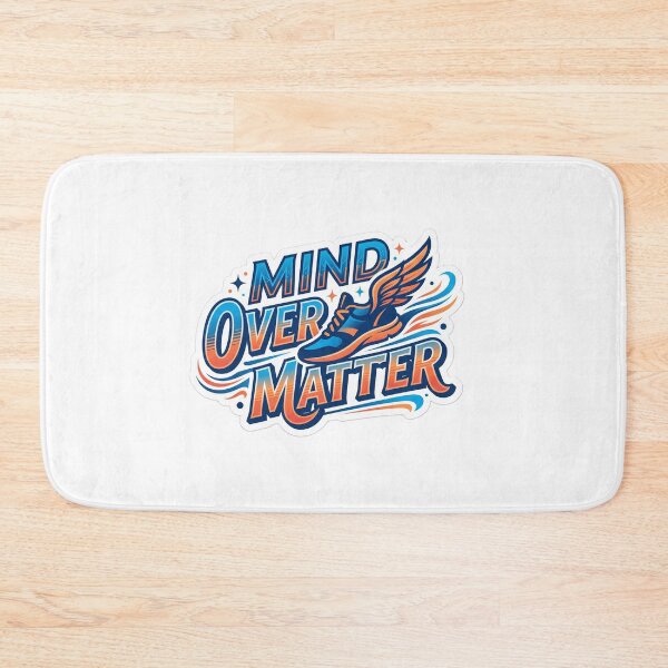 Item preview, Mind Over Matter Retro Running Shoe & Athletic Motivation designed and sold by Mellow Doodle Co..