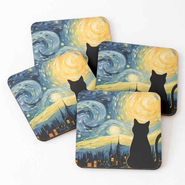Item preview,  Van Gogh Cat Starry Night Van Gogh Cat Lovers. #2 designed and sold by PurrfectHome.