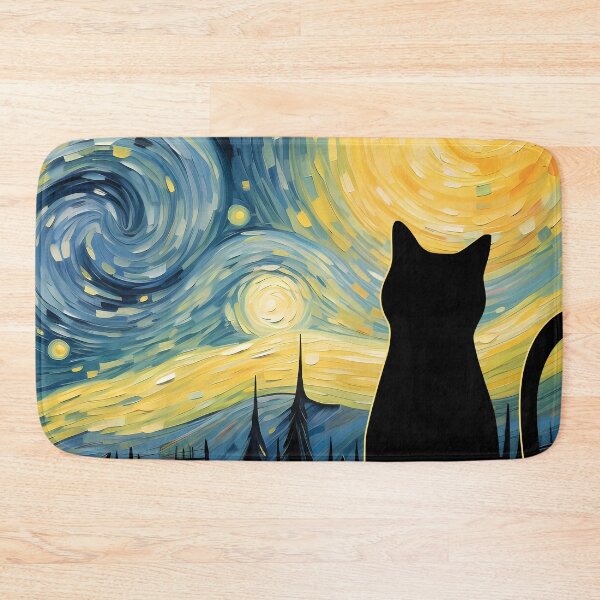 Item preview,  Van Gogh Cat Starry Night Van Gogh Cat Lovers. #2 designed and sold by PurrfectHome.