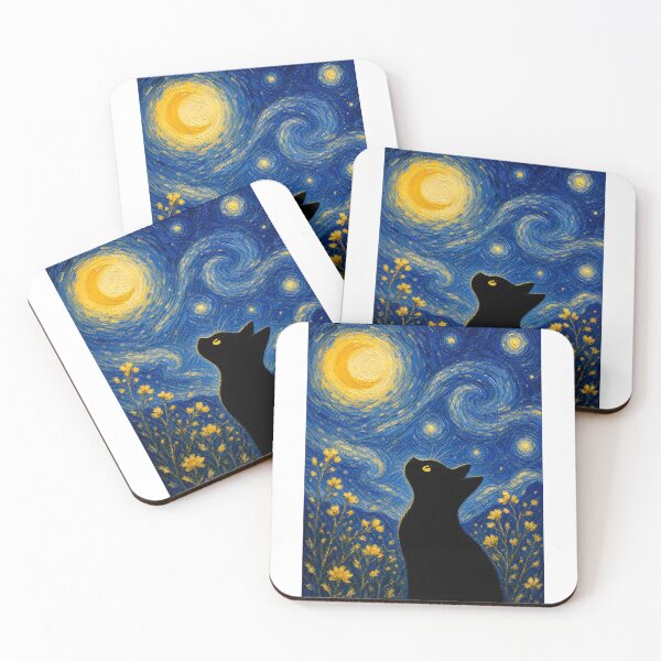 Item preview, Van Gogh Cat Starry Night Van Gogh Cat Lovers. #3 designed and sold by PurrfectHome.