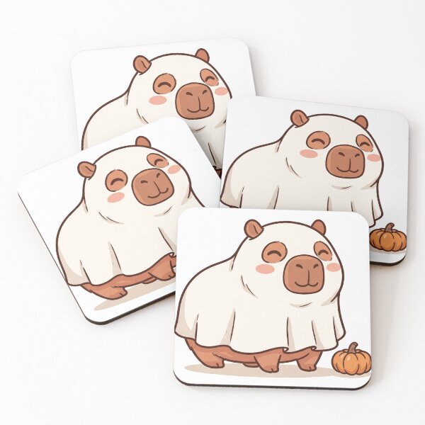 Item preview, Cute Capybara Ghost Halloween Boo Pumpkin designed and sold by DofinaSur.