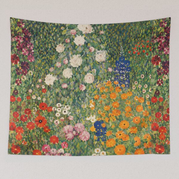 Item preview, Gustav Klimt Flower Garden designed and sold by maniacfitness.