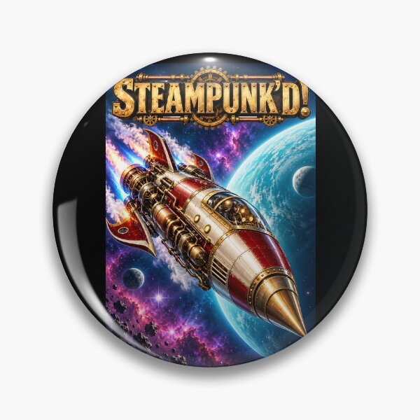 Item preview, Steampunk'd Classic Retro Rocket Ship designed and sold by Moviebuff91.