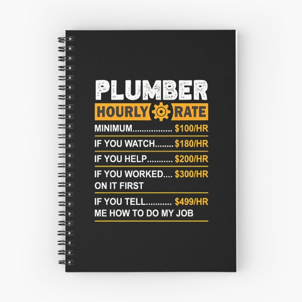 Item preview, Plumber Hourly Rate Funny Job Humor Design designed and sold by twoheyngoh.