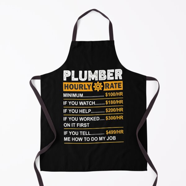 Item preview, Plumber Hourly Rate Funny Job Humor Design designed and sold by twoheyngoh.
