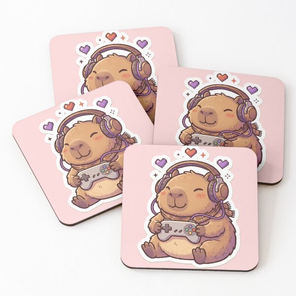 Item preview, Capybara Gamer Cute Kawaii Video Games designed and sold by DofinaSur.