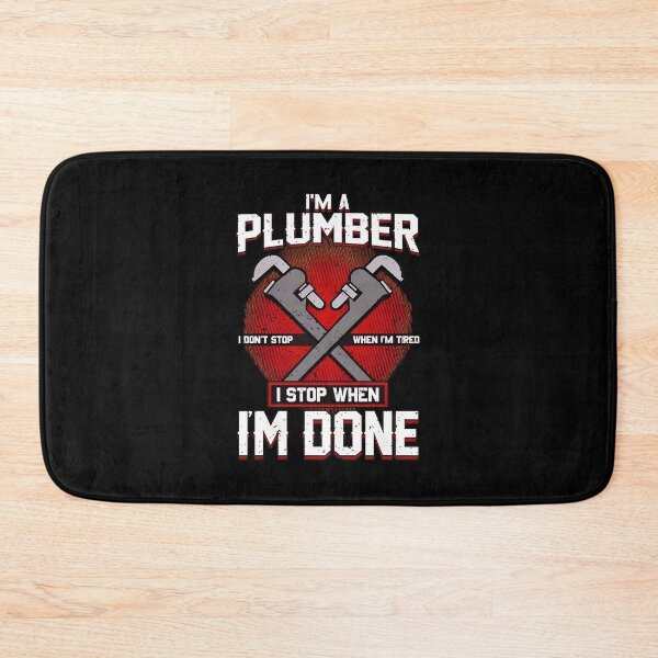 Item preview, Plumber I Stop When I'm Done Pipe Wrench Design designed and sold by twoheyngoh.