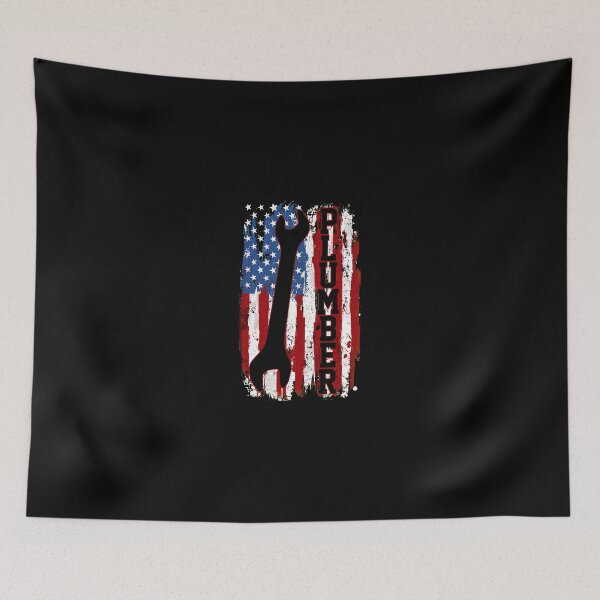 Item preview, Plumber Wrench American Flag Vintage Graphic designed and sold by aversagdposton.