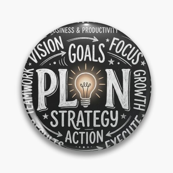 Item preview, Vision to Action - Business Motivation Chalkboard Typography designed and sold by Moonwood Atelier .