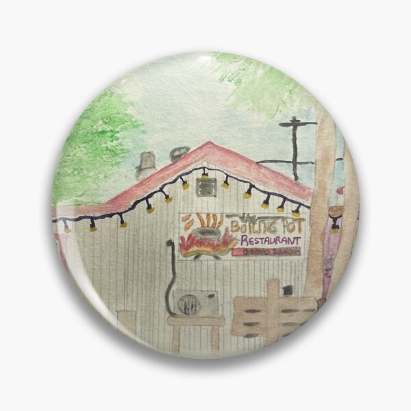 Item preview, Coastal Crab Restaurant Urban Sketch designed and sold by BirdandaBrush.