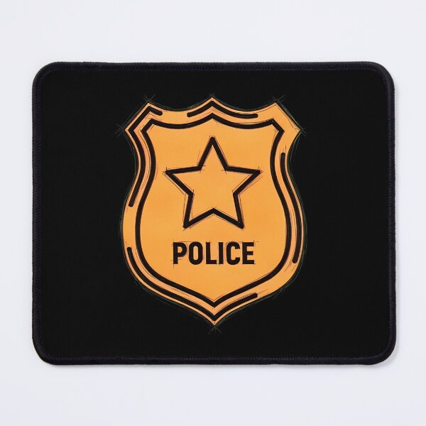 Item preview, Police Badge Star Emblem Design designed and sold by drapeirkok.