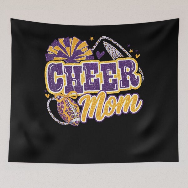 Item preview, Purple And Gold Cheer Mom Team Game Day Football Cheerleader designed and sold by Fereskabilon.