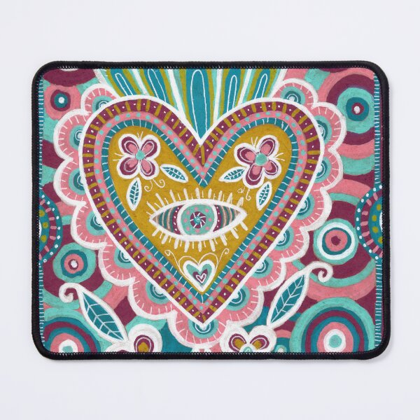 Item preview, Mexican Folk Heart with Eye designed and sold by Fani*.