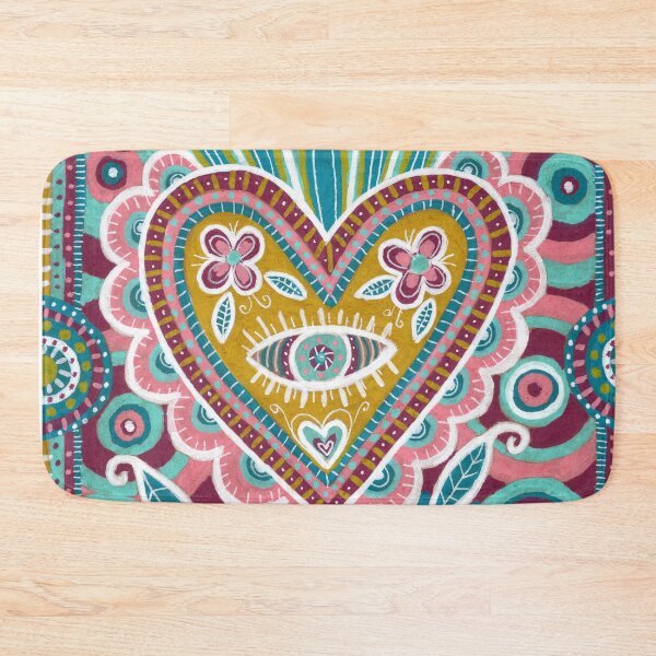 Item preview, Mexican Folk Heart with Eye designed and sold by Fani*.