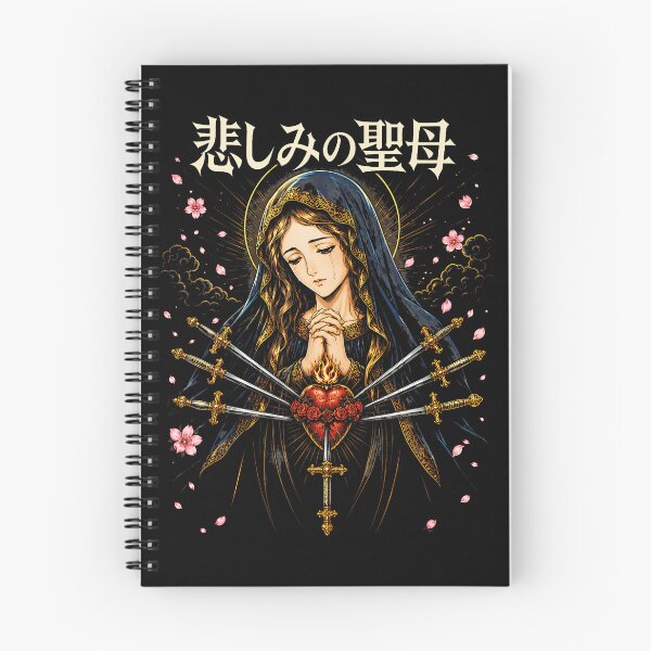 Item preview, Our Lady Of Sorrows Anime Japanese Virgin Mary Gothic Art designed and sold by Fereskabilon.