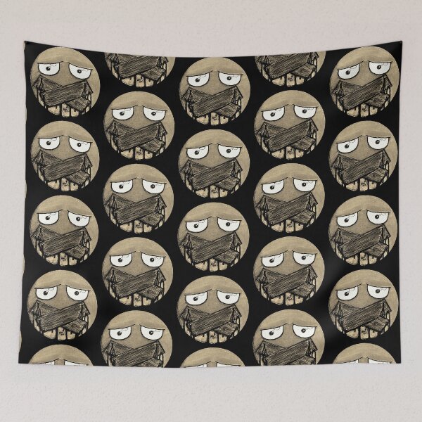 Item preview, Boarded Mouth Scar-E-Moji (Dark Vintage Sepia Edition) designed and sold by Grimmlar.
