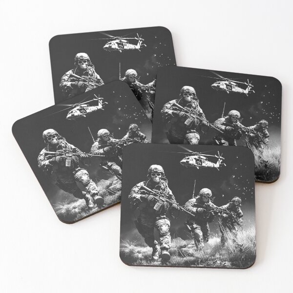 Item preview, Skeleton Soldiers Tactical Helicopter Dark Military Gothic Art designed and sold by inkoutninja.