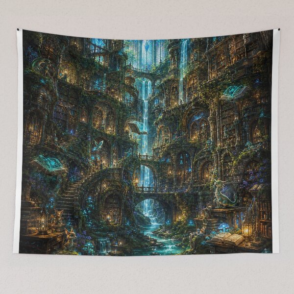 Item preview, The Library of Wonders designed and sold by EdenInfiniteArt.