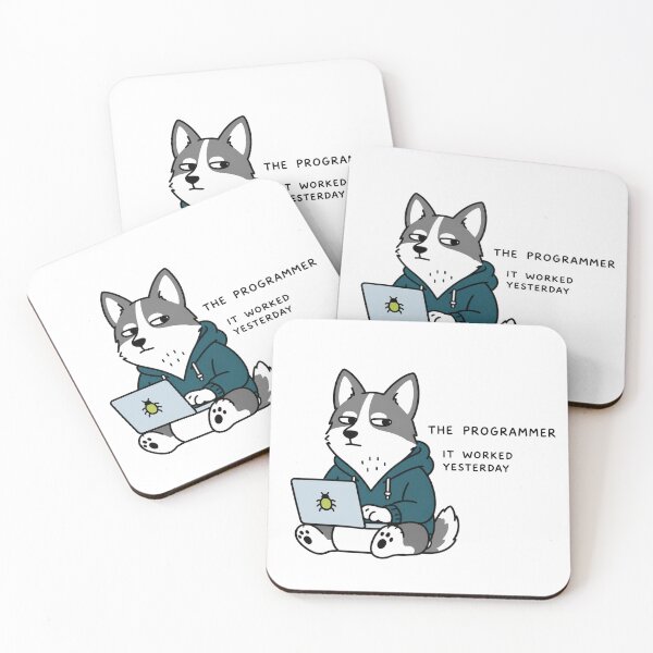Item preview, Husky Programmer It Worked Yesterday Funny Art designed and sold by SayMaria.