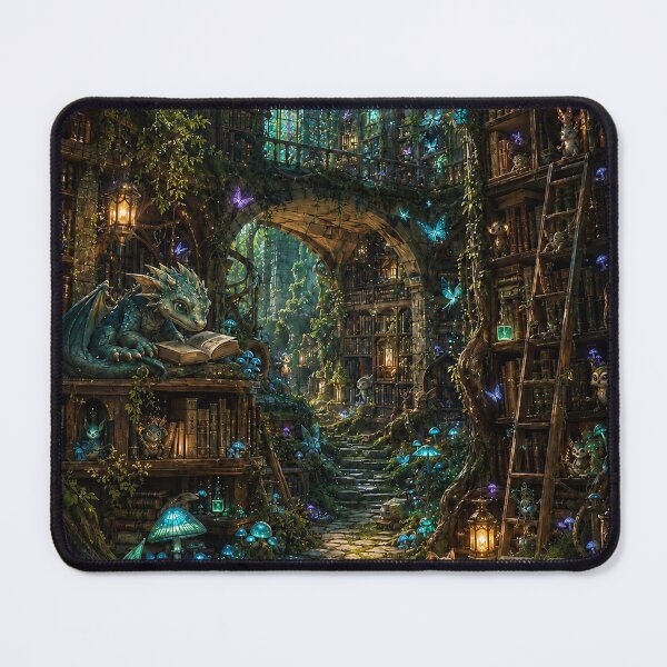 Item preview, The Enchanted Library designed and sold by EdenInfiniteArt.