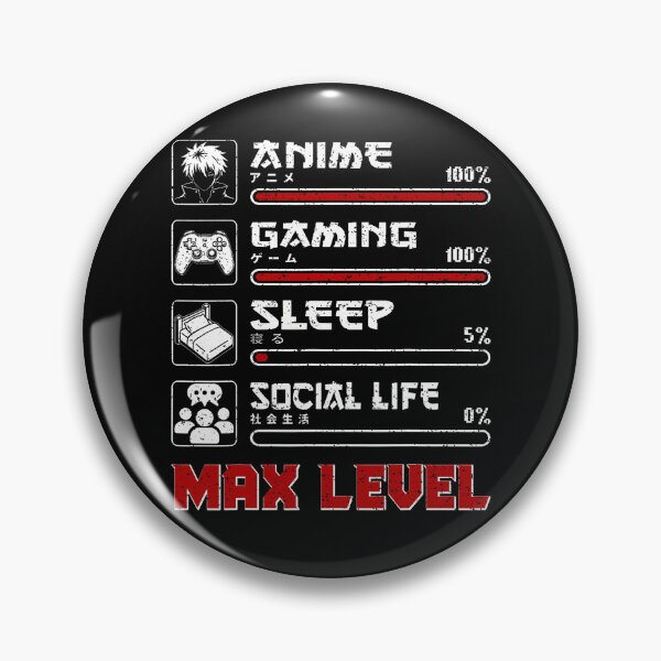 Item preview, Anime Gaming Max Level Manga Funny Men Teen Boys Gifts Gamer designed and sold by Fereskabilon.