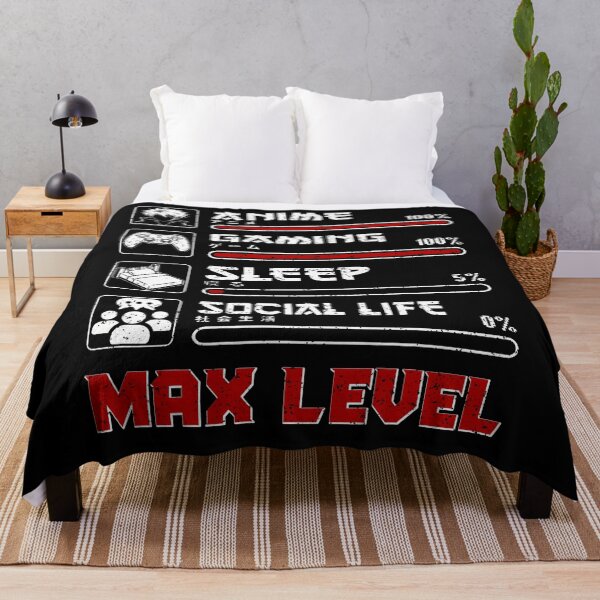 Item preview, Anime Gaming Max Level Manga Funny Men Teen Boys Gifts Gamer designed and sold by Fereskabilon.