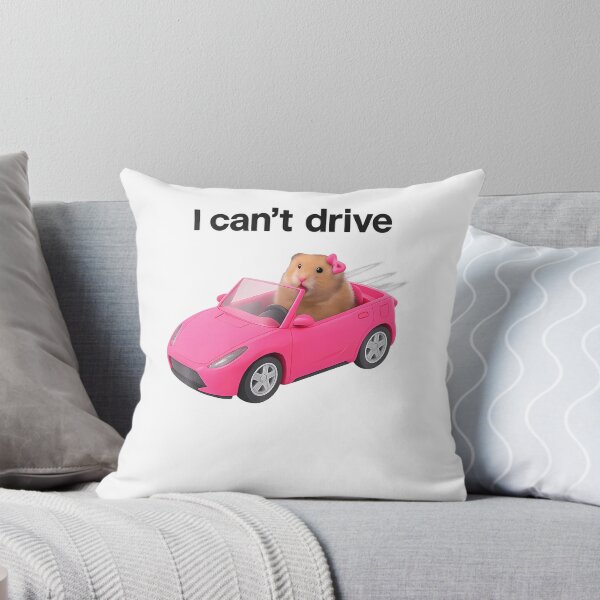 Item preview, I Can'T Drive Hamster Pink Meme Funny Humor Gen Z Brainrot designed and sold by Fereskabilon.