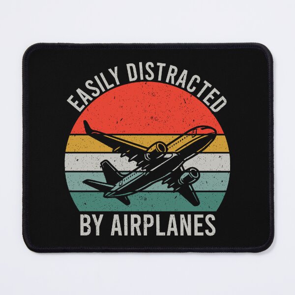 Item preview, Easily Distracted By Airplanes - Funny Aviation Pilot Gift designed and sold by definoyurie.