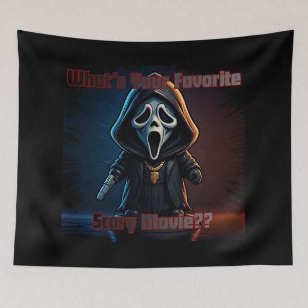 Item preview, Chibi Ghostface – “What’s Your Favorite Scary Movie??” Halloween Fan Art designed and sold by AADesigns42.