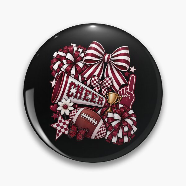 Item preview, Cheer Football Mom Coquette Bow Cheerleader Game Touchdown designed and sold by Fereskabilon.