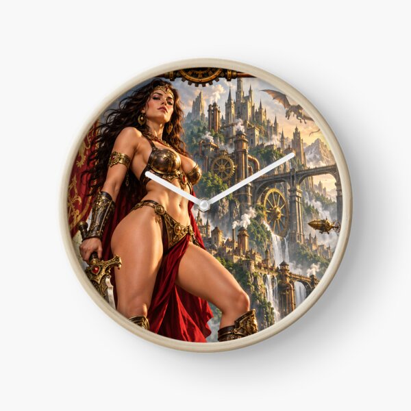 Item preview, Steampunk'd Fantasy Warrior Princess designed and sold by Moviebuff91.