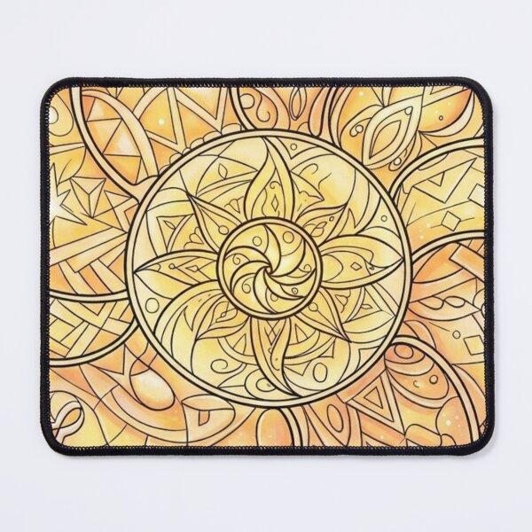 Item preview, Nautilus Mandala Sacred Geometry — Orange-Yellow designed and sold by Dreamic.Art.