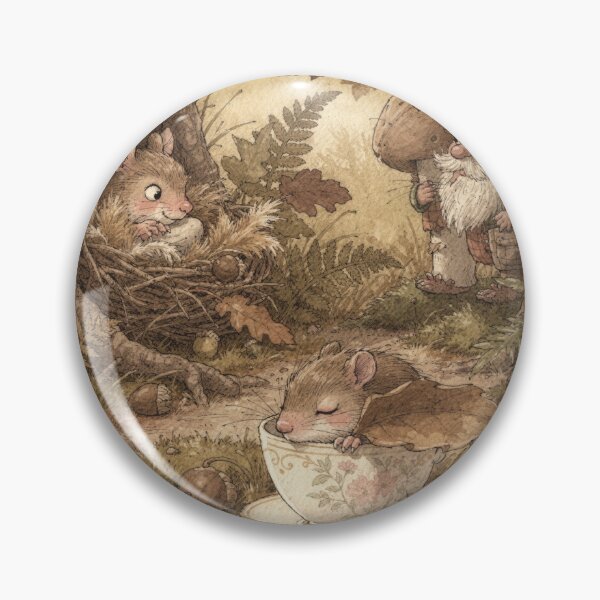 Item preview, Dormouse in a Teacup designed and sold by PictorialWhimsy.