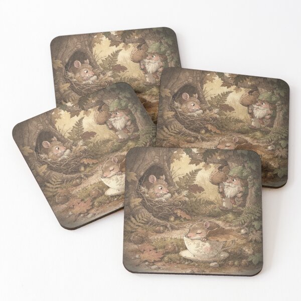 Item preview, Dormouse in a Teacup designed and sold by PictorialWhimsy.