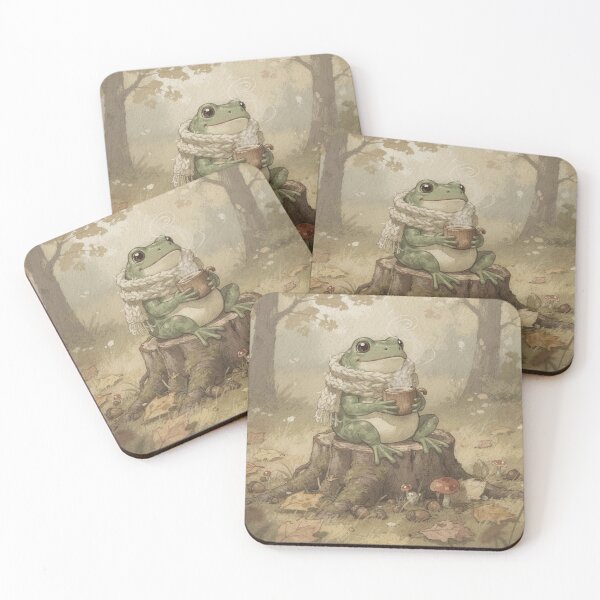 Item preview, Cozy Frog & Acorn Coffee designed and sold by PictorialWhimsy.