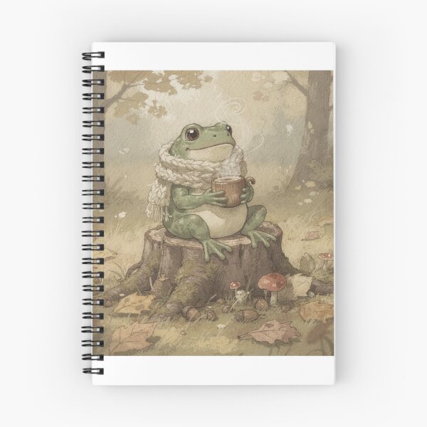 Item preview, Cozy Frog & Acorn Coffee designed and sold by PictorialWhimsy.