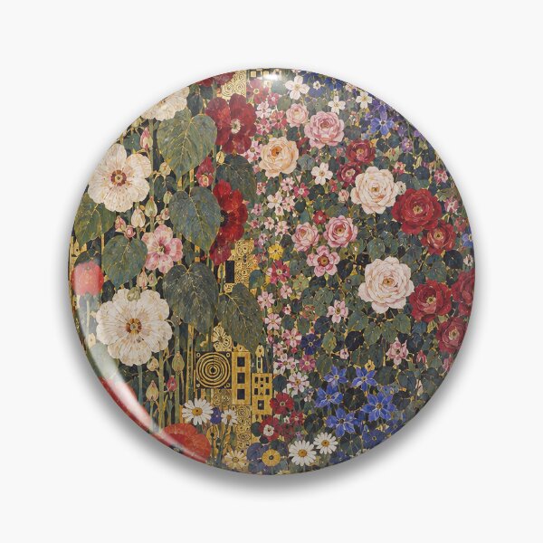 Item preview, Gustav Klimt Flower Garden Gold designed and sold by maniacfitness.