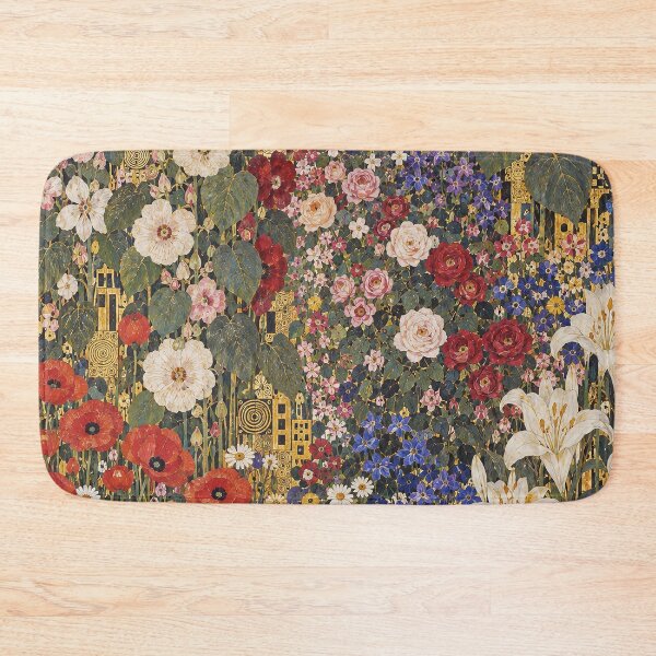 Item preview, Gustav Klimt Flower Garden Gold designed and sold by maniacfitness.