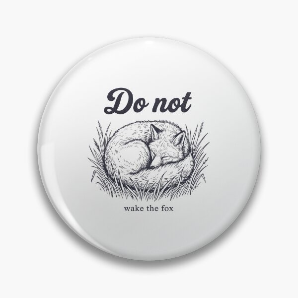 Item preview, Sleeping Fox in Grass – Do Not Disturb Wildlife Lover Aesthetic designed and sold by StickerNestYou.