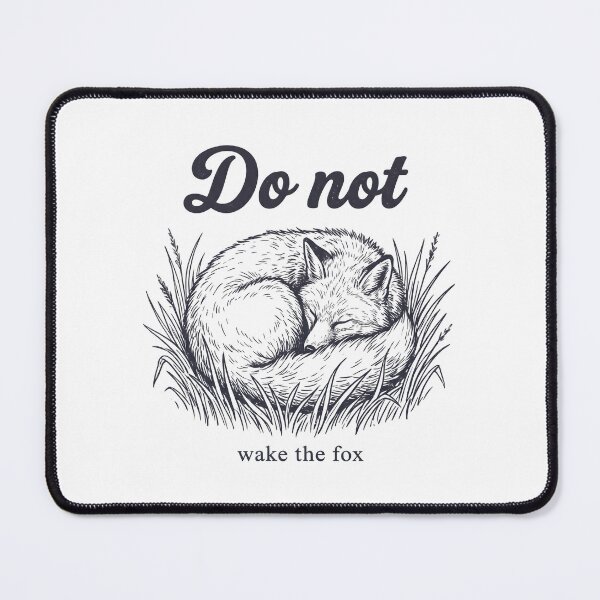 Item preview, Sleeping Fox in Grass – Do Not Disturb Wildlife Lover Aesthetic designed and sold by StickerNestYou.