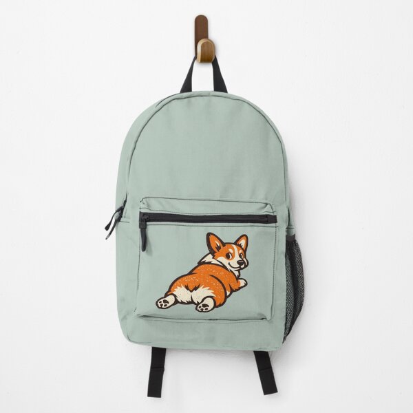 Item preview, Vintage Corgi Sploot Funny Dog Butt Retro Mascot Art designed and sold by KungPowUnicorn.