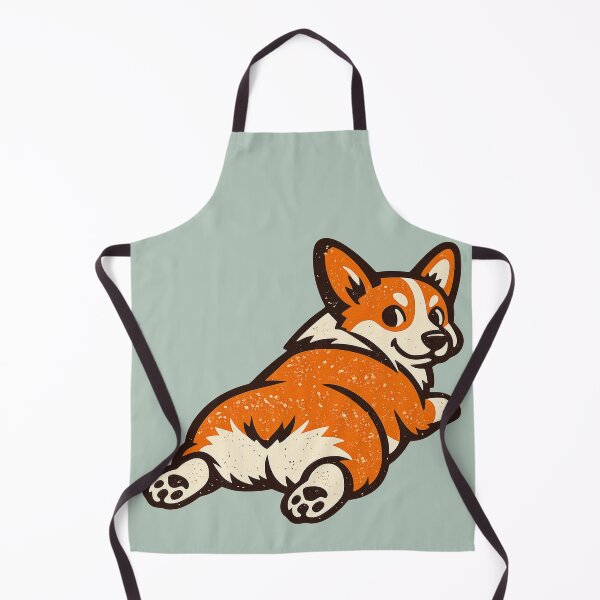 Item preview, Vintage Corgi Sploot Funny Dog Butt Retro Mascot Art designed and sold by KungPowUnicorn.
