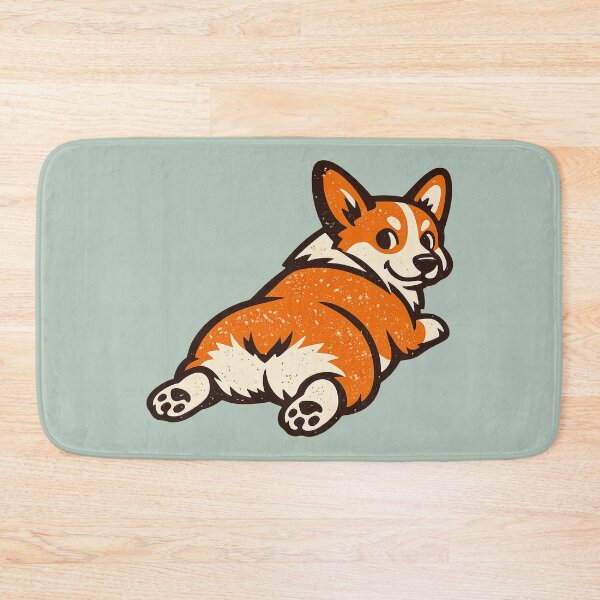 Item preview, Vintage Corgi Sploot Funny Dog Butt Retro Mascot Art designed and sold by KungPowUnicorn.